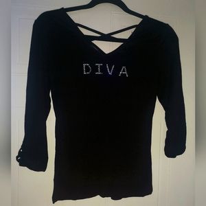 NWOT Just Divine top Diva
